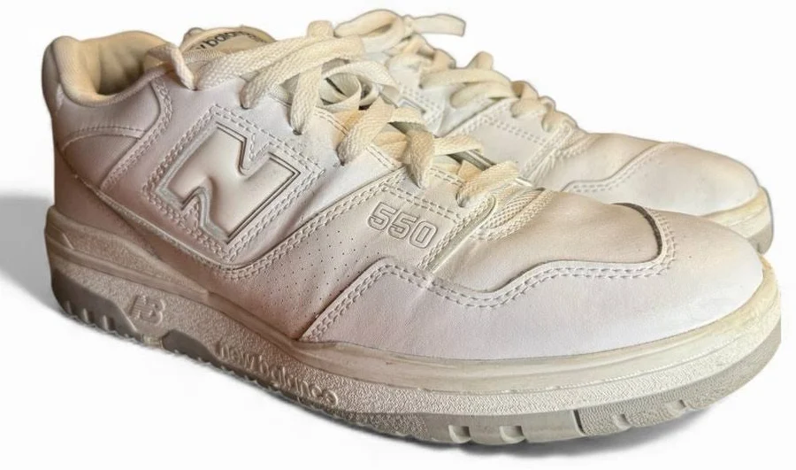 New Balance Shoes | New Balance 550 Triple White 80's Retro Leather Sneakers, Bb550pb1, Men's 12 | Color: White | Size: 12 | Tlandrum58's Closet