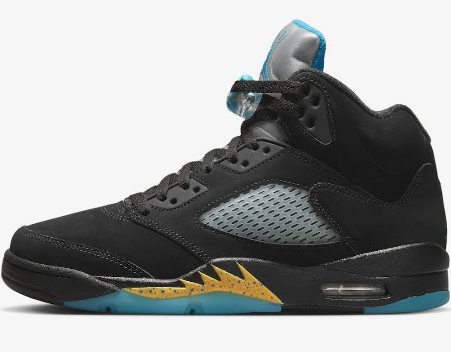 Nike Air Jordan 5 Retro Aqua Black Taxi Aquatone Teal Dd0587-047 Men's