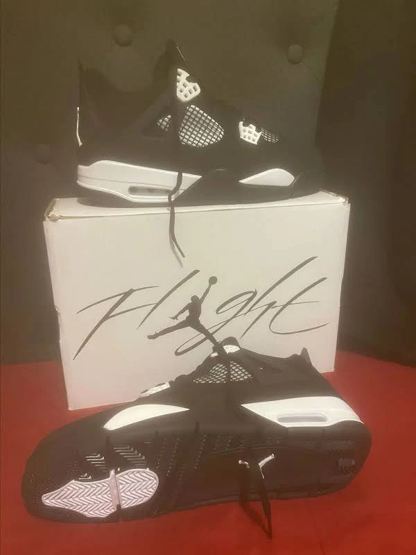 Jordan 4s Black/White1