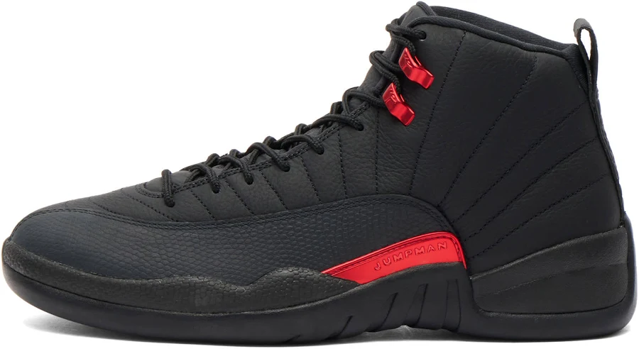Air Jordan Men's 12 Retro Sneaker in Black/Varsity Red, Size UK 7.5 | END Clothing