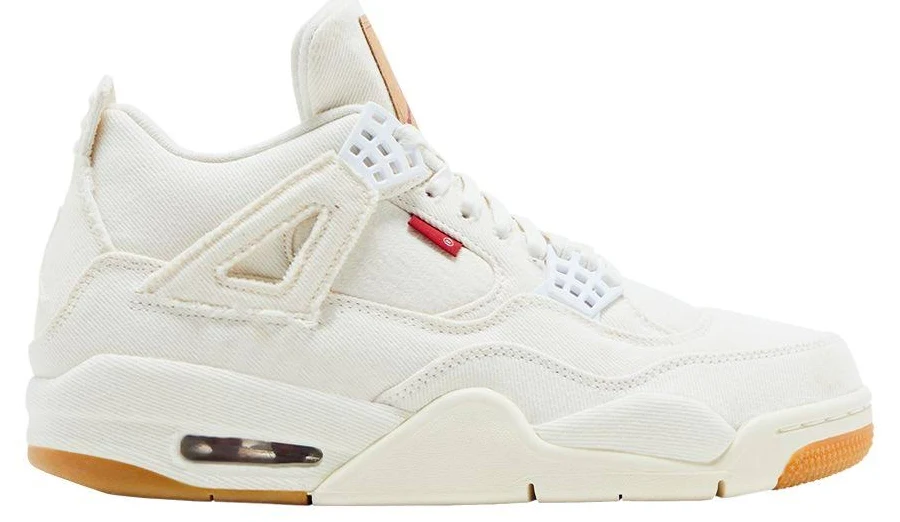 Men's Levi's x Air Jordan 4 Retro 'White Denim