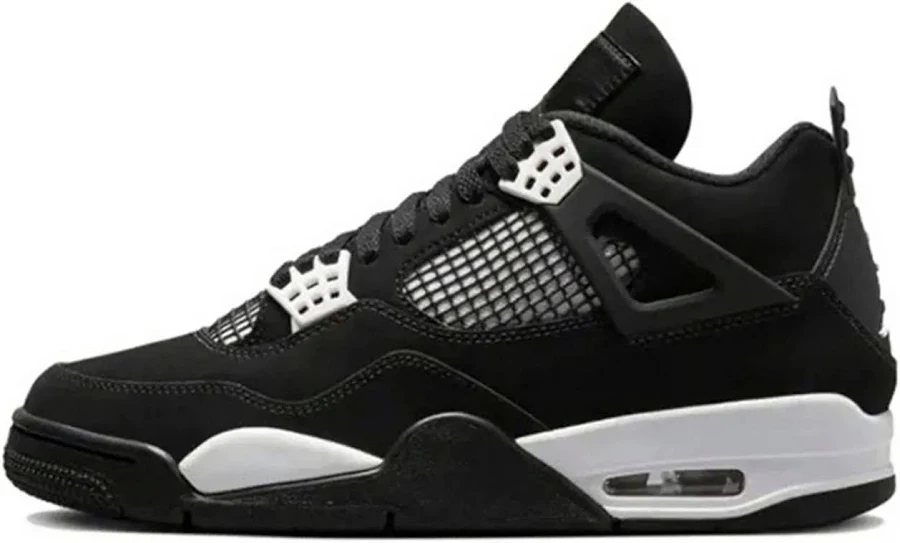Men's Air Jordan 4 Retro Basketball Shoes White Thunder Size:US Mens 7.545