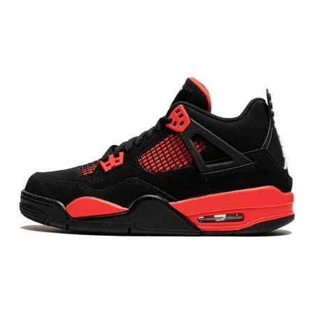 Jordan Grade School Air Jordan 4 Retro GS Red Thunder 408452 016 from Stadium Goods, Kids Unisex, Size: 4.5 Big Kid