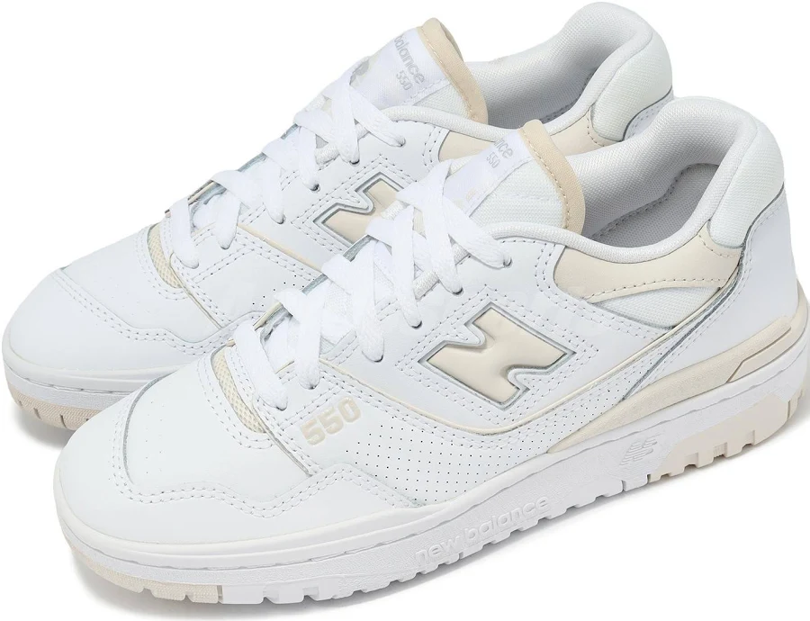 Balance 550 Nb White Linen Women Casual Lifestyle Shoes Sneakers