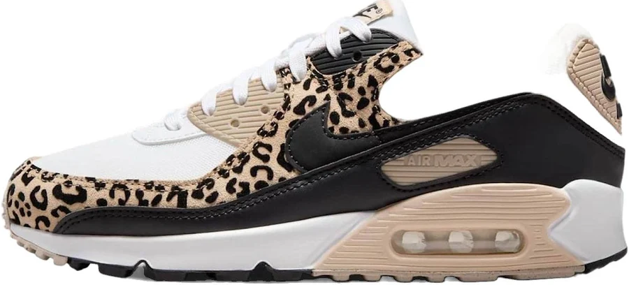 Nike Max 90 "leopard Sanddrift Black - White/sanddrift/hemp