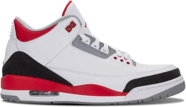 Jordan - Air Jordan 3 Retro "Fire Red" sneakers - unisex - Leather/Leather/Rubber - 9 - White