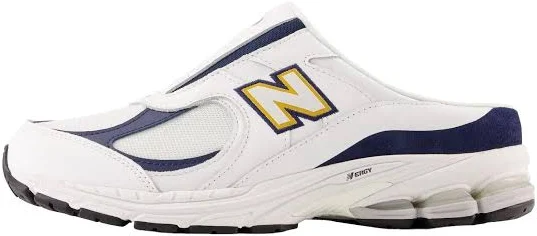 New Balance 2002r Men Mule - White Yellow Black