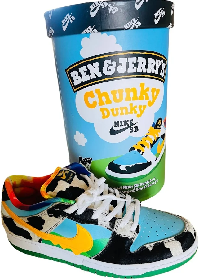 NIKE SB Dunk Low Chunky Dunky Ben & Jerry Sneakers Sz 12