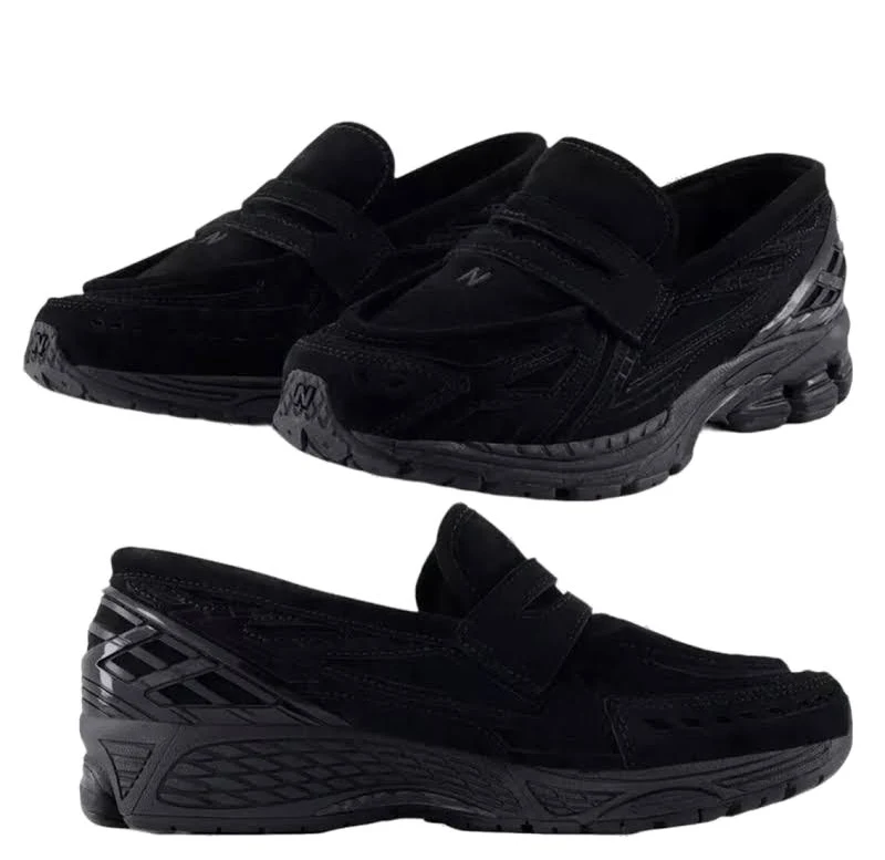 Balance 1906l Loafers Black Suede U1906lnt Men's Size