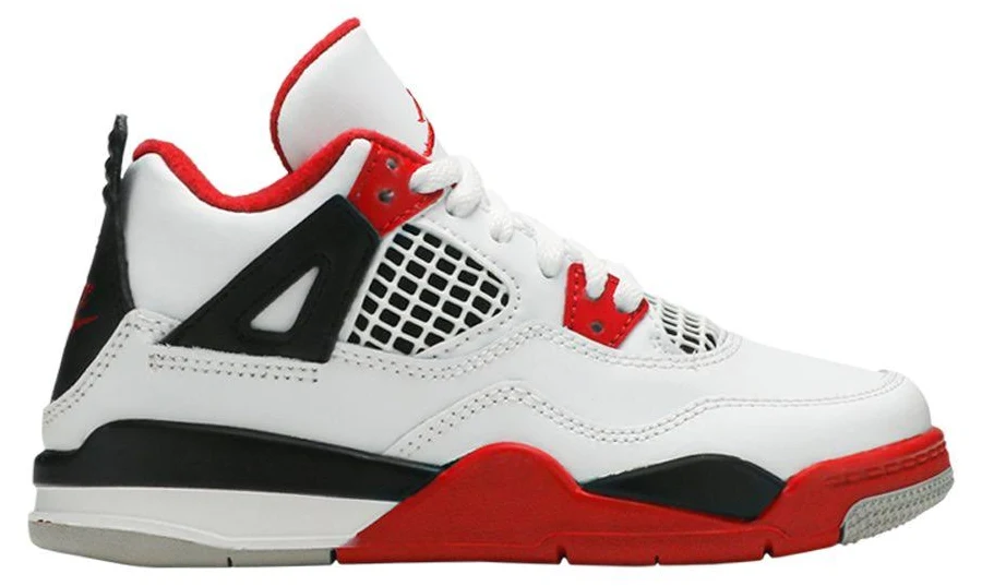 Jordan Kids' 4 Retro Fire Red
