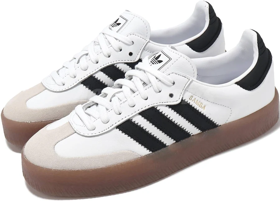 Adidas Originals Sambae W Cloud White Black Women Casual Platform