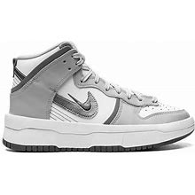 Nike Women's Dunk High "Light Smoke" Sneakers - White - High-Top Sneakers - 10