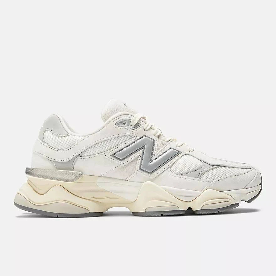 New Balance | 9060 | Unisex | Size: M11 / W12.5 | Color: Sea Salt With Concrete And Silver Metallic