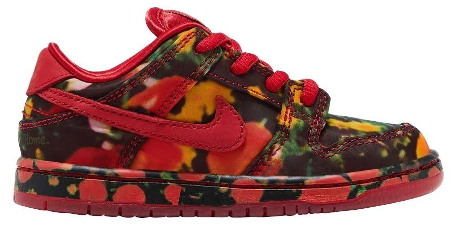 Nike The Wizard Of Oz X Dunk Low Sb Td Poppy Field Men Sneakers - Red