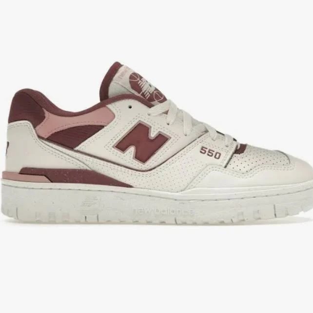 New Balance Shoes | New Balance 550 Washed Burgundy | Color: Pink/White | Size: 8 | Mackenziemor427's Closet