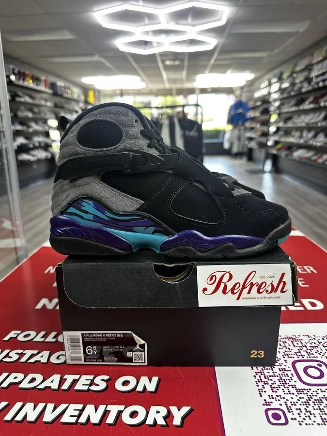 Air Jordan 8 Retro Aqua GS 2025 Size 6.5Y 305368-006 - 6.5y - used - Jordan