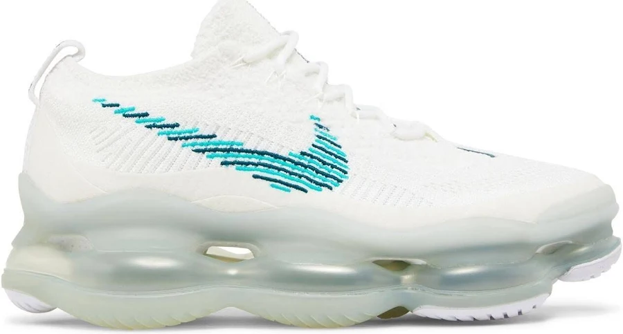 Nike Women's Air Max Scorpion Flyknit Sneaker, White/clear