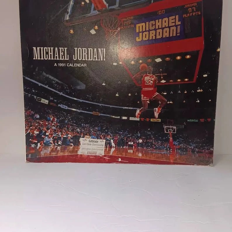 Michael Jordan 1991 Calendar | Color: Black/Red | Size: Os | Thope11's Closet