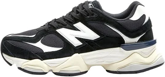 New Balance 9060 Lace-up Athletic Women Sneakers - Black/blacktop/white