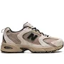 New Balance Unisex 530 in Beige/Brown/Green Suede/Mesh, Size 4.5