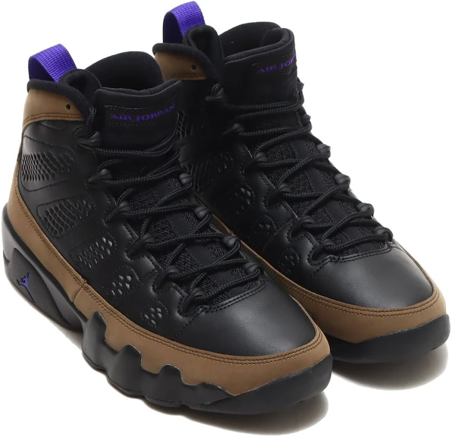 Nike Ct8019-034 Air Jordan 9 Retro Black Light Olive Men's Us 6-12