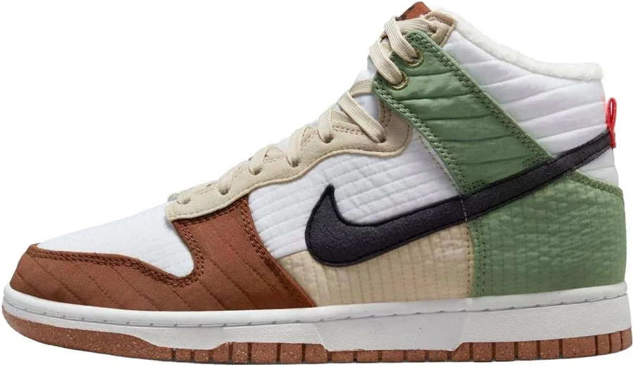 Nike Dunk High Lx Next Nature Toasty - Summit White/black/oil Green