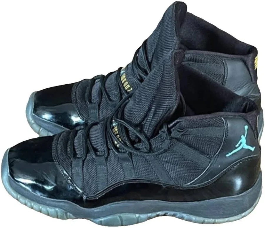 Jordan 11 Retro Gamma Blue Leather High-Top Sneakers Size 38.5 EU
