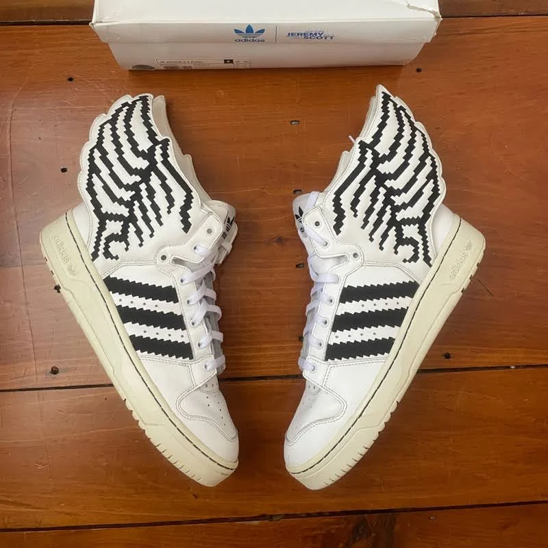 Adidas Shoes | Adidas Jeremy Scott Wings 2.0 “Pixel” | Color: Black/White | Size: 10.5 | C_Mercadante's Closet