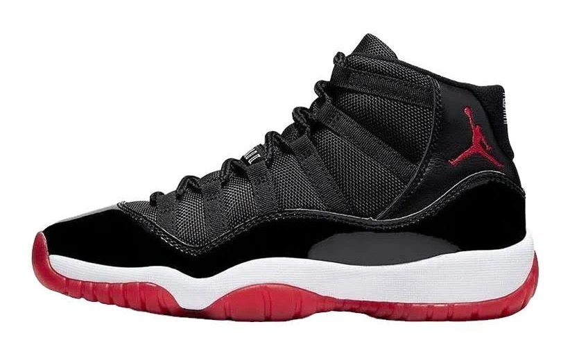 Jordan 11 Retro 'bred' 2019 High Top Women Sneakers - Black/true Red-white