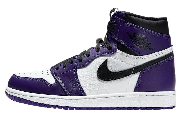Air Jordan 1 High Og White Court Purple - Size 12.5 Men