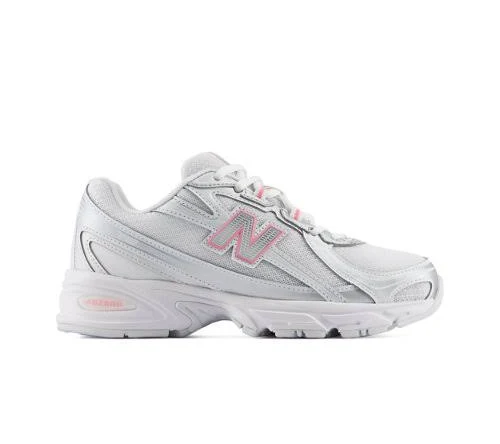 New Balance Kids' 740 Lace - Grey/Pink (Size 6)