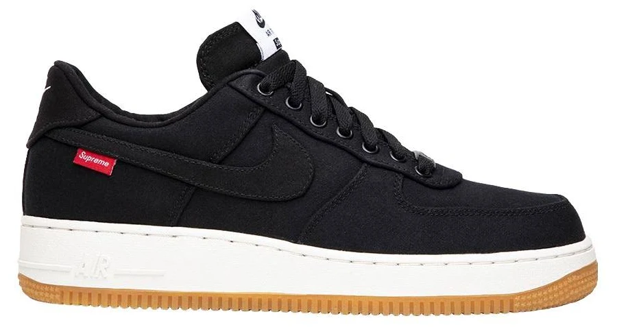 Nike Supreme X Air Force 1 Low Premium '08 Nrg - Black