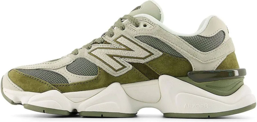 New Balance 9060 "dark Olivine - Dark Olivine/white