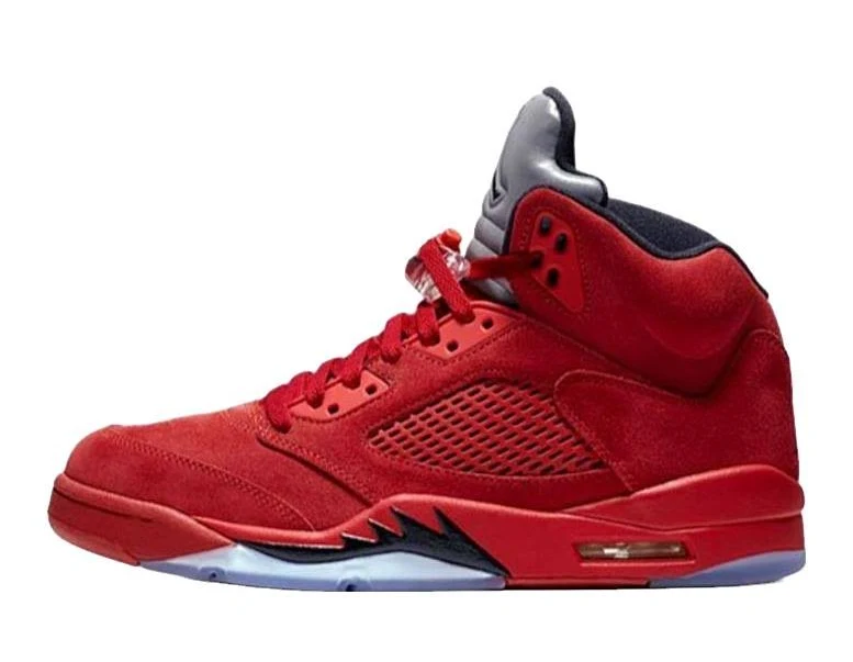 Jordan Air 5 Retro Suede Men Sneakers - University Red/black