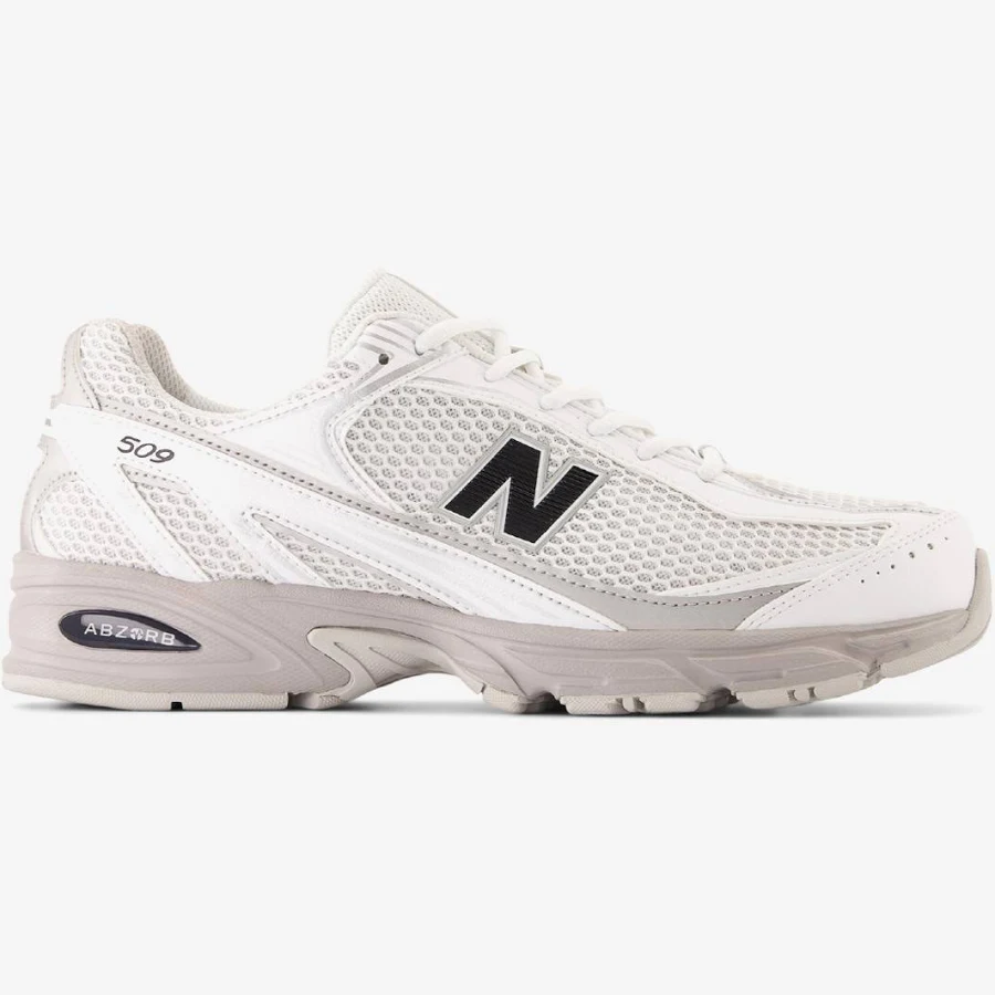 New Balance 509 White Silver Metallic 4-12Size U509WS