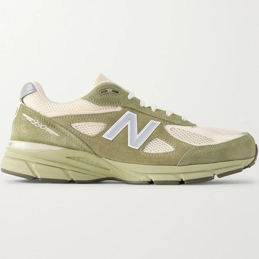 New Balance U9901MX MiUSA Suede and Mesh Sneakers - Men - Green Suede Shoes - UK 11