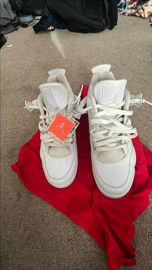 Jordan 4 retro IV pure white pure money1