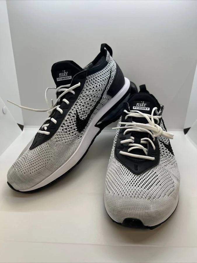 Nike Air Max Flyknit Racer Pure Platinum/black/white Dj6106-002 Men's