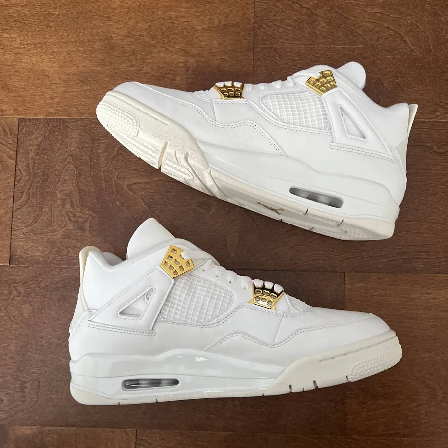 Nike Air Jordan 4 Retro Metallic Gold Aq9129-170 Women Size 12 Men