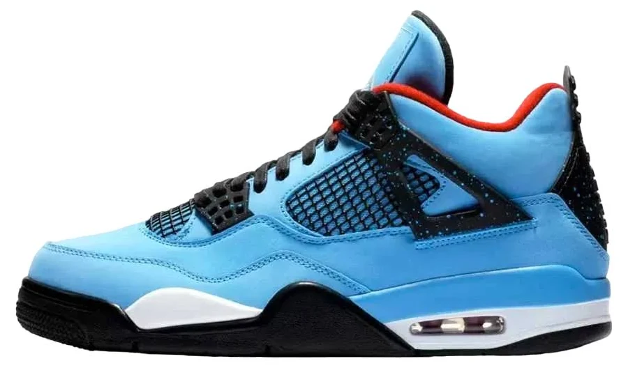 Travis Scott × Nike Air Jordan 4 Retro Cactus Jack "University Blue"