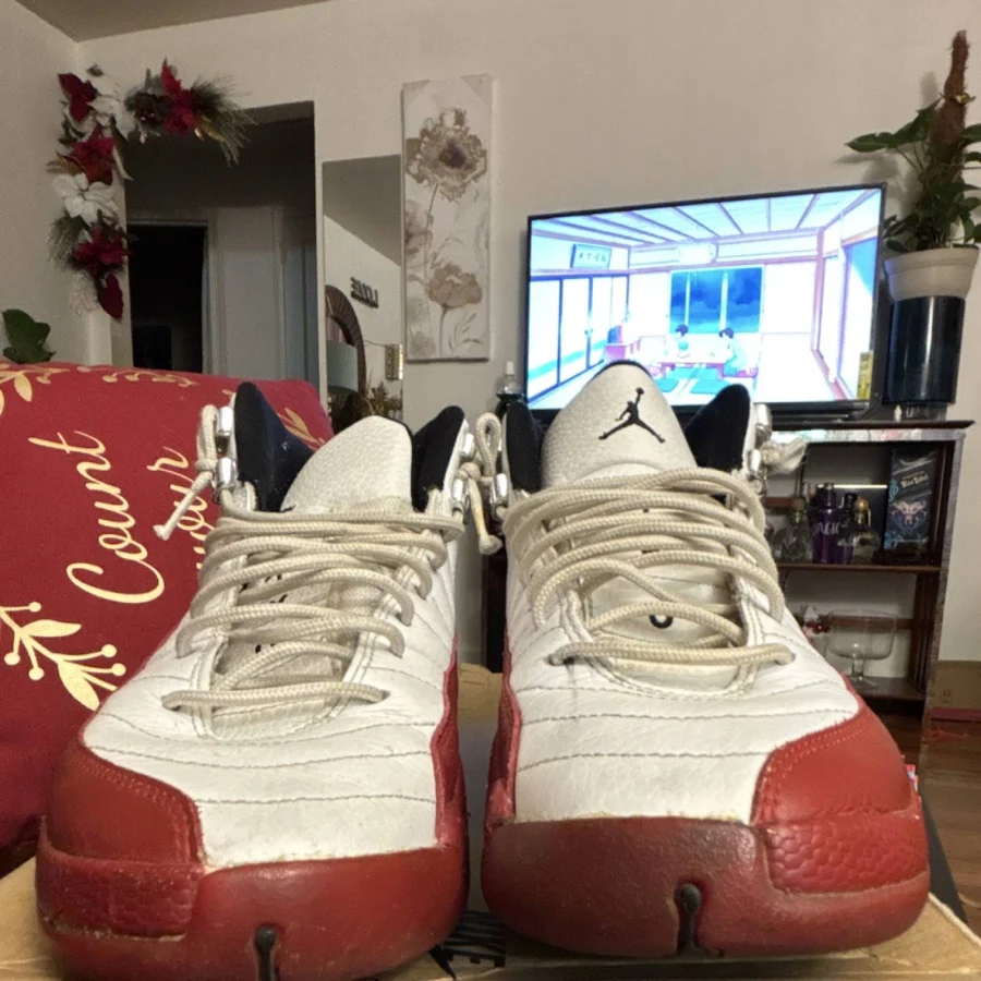 Jordan Air Jordan 12 Og Cherry 2004 White/red 130690-110 Men's Sneaker