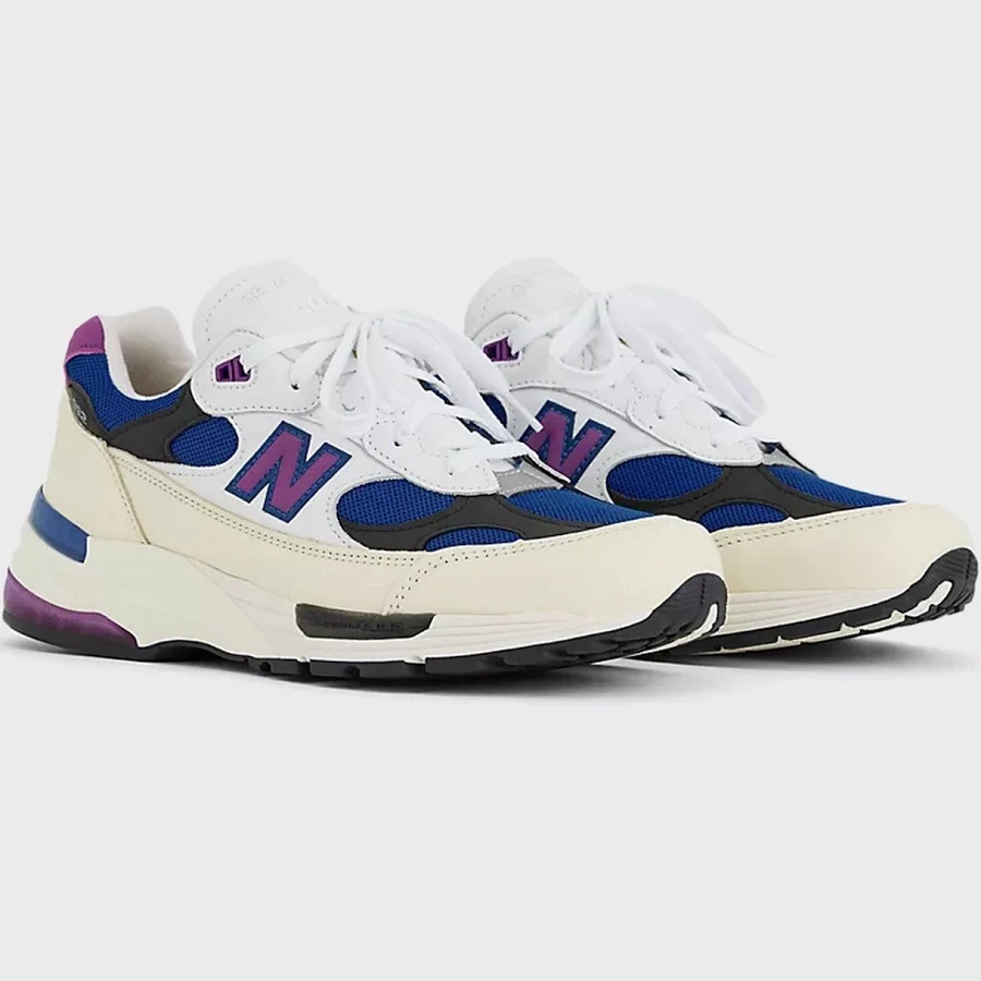 New Balance Made in USA 992 - White / Team Royal / Purple Fuchsia