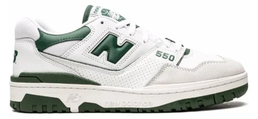 New Balance Shoes | New Balance 550 White And Forest Green Shoes | Color: Green/White | Size: 5.5 | _Erin12's Closet