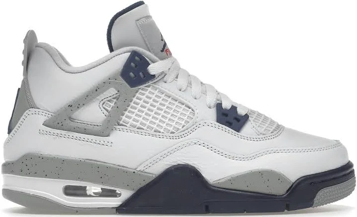 Jordan 4 Retro Midnight Navy GS (Grade School) 408452-140 Men 12