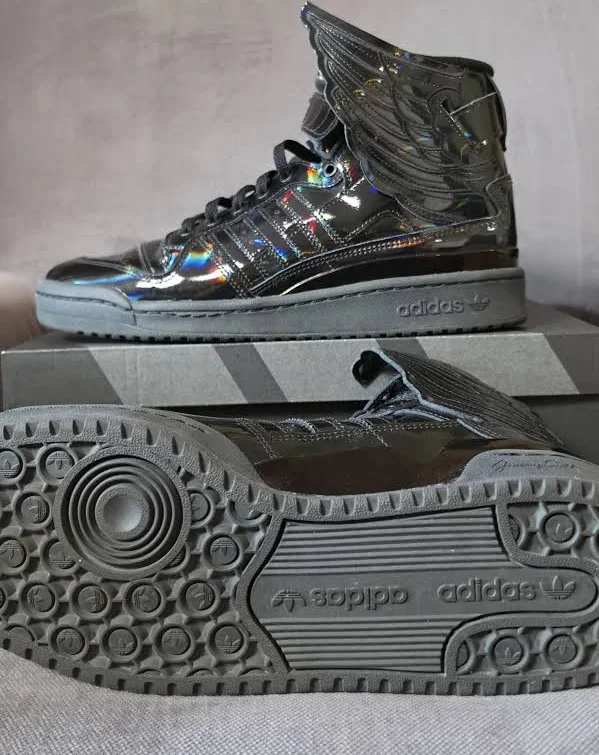 Adidas Shoes | Jeremy Scott Wings Black Reflective Like New Men's 11 | Color: Black | Size: 11 | Erdnerd88's Closet