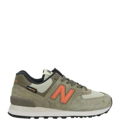New Balance 574 Man Sneakers Sage green Size 4 Leather, Textile fibers