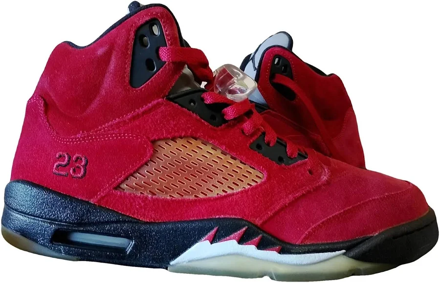 Jordan Red Suede High Trainers Size 44 EU