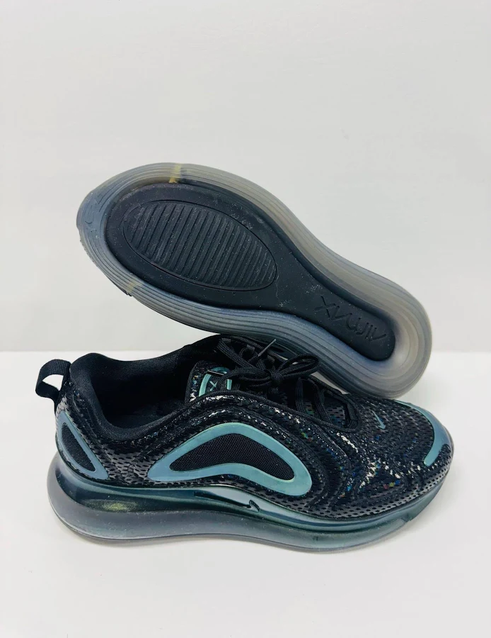 Nike’s Air Max 720 Black/Black-Metallic Silver