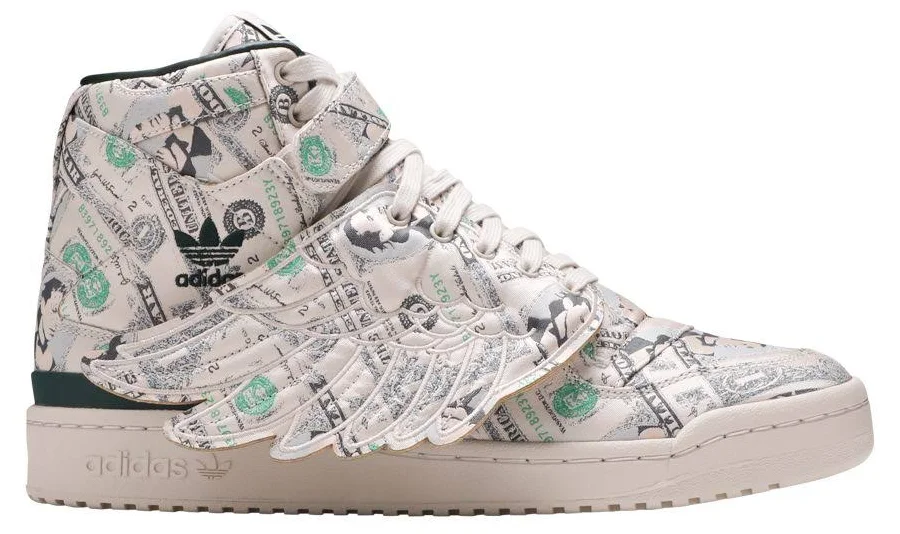 Jeremy Scott x adidas Forum Wings 1.0 'Money' | Cream | Men's Size 5.5