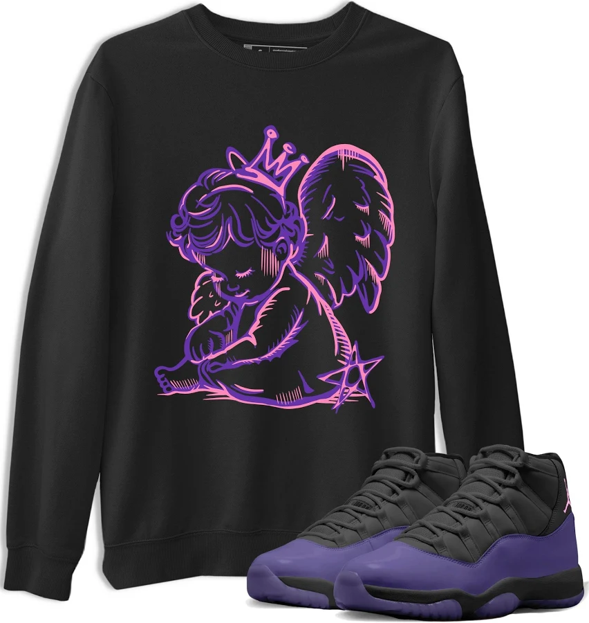 Air Jordan 11 Canyon Purple Neon Angel Graphic T-Shirt